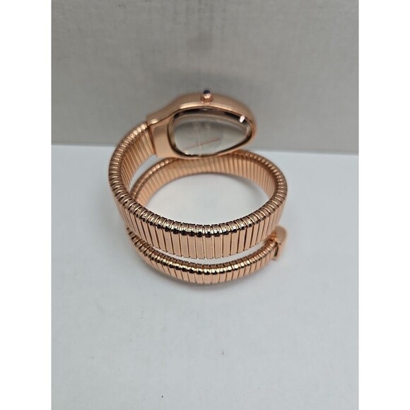 Sanda 1151 Rose Gold Snake Coil Bangle Rhinestone Roman Womens Watch New Battery main image 8